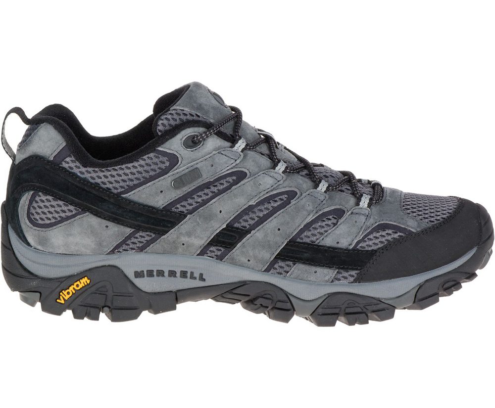 Merrell Hiking Shoes Grey - Moab 2 Waterproof - Mens 06DBOHLYT